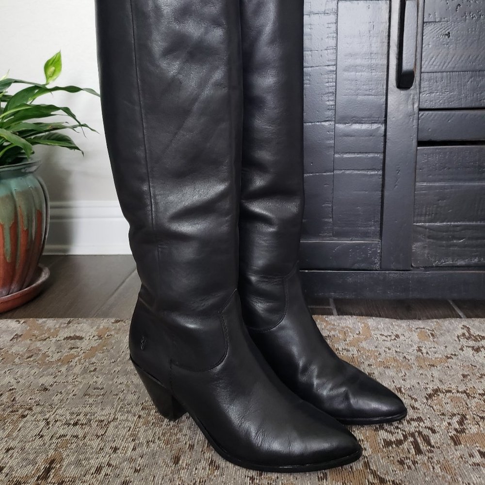 Frye Lila Slouch Boot - Black - 9.5M